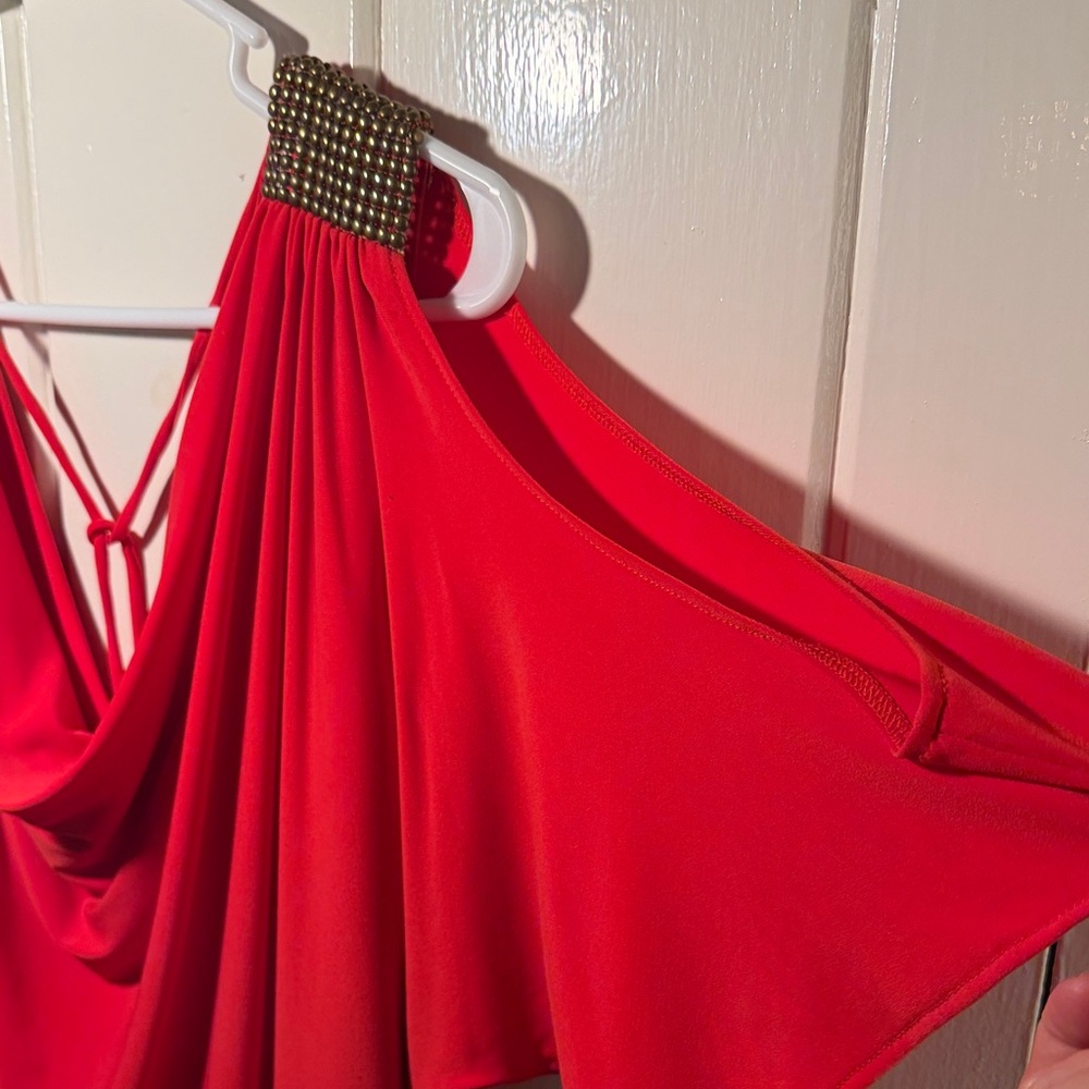 Cache Open Shoulder Draped Mini Dress - Picture 3 of 9